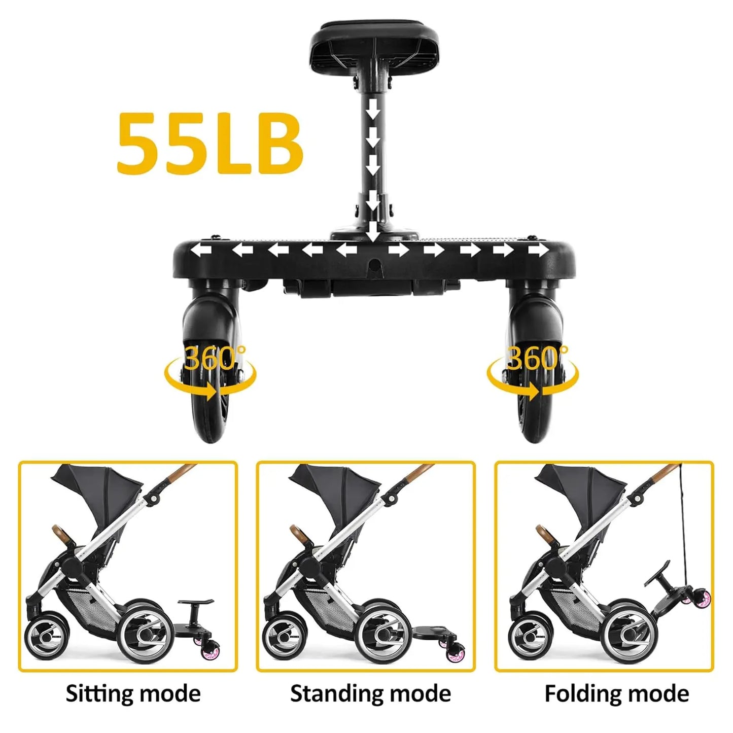 Stroller Board for Second Baby - Compatible with Most Baby Strollers